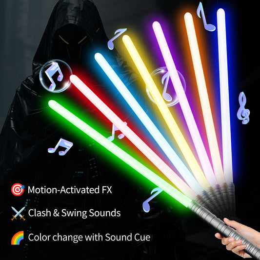 Aluminum Alloy Handle Energy Blade Prop - 15 RGB (4 Dynamic Modes) | Obsidian Black Edition | Real-life Role Playing Game